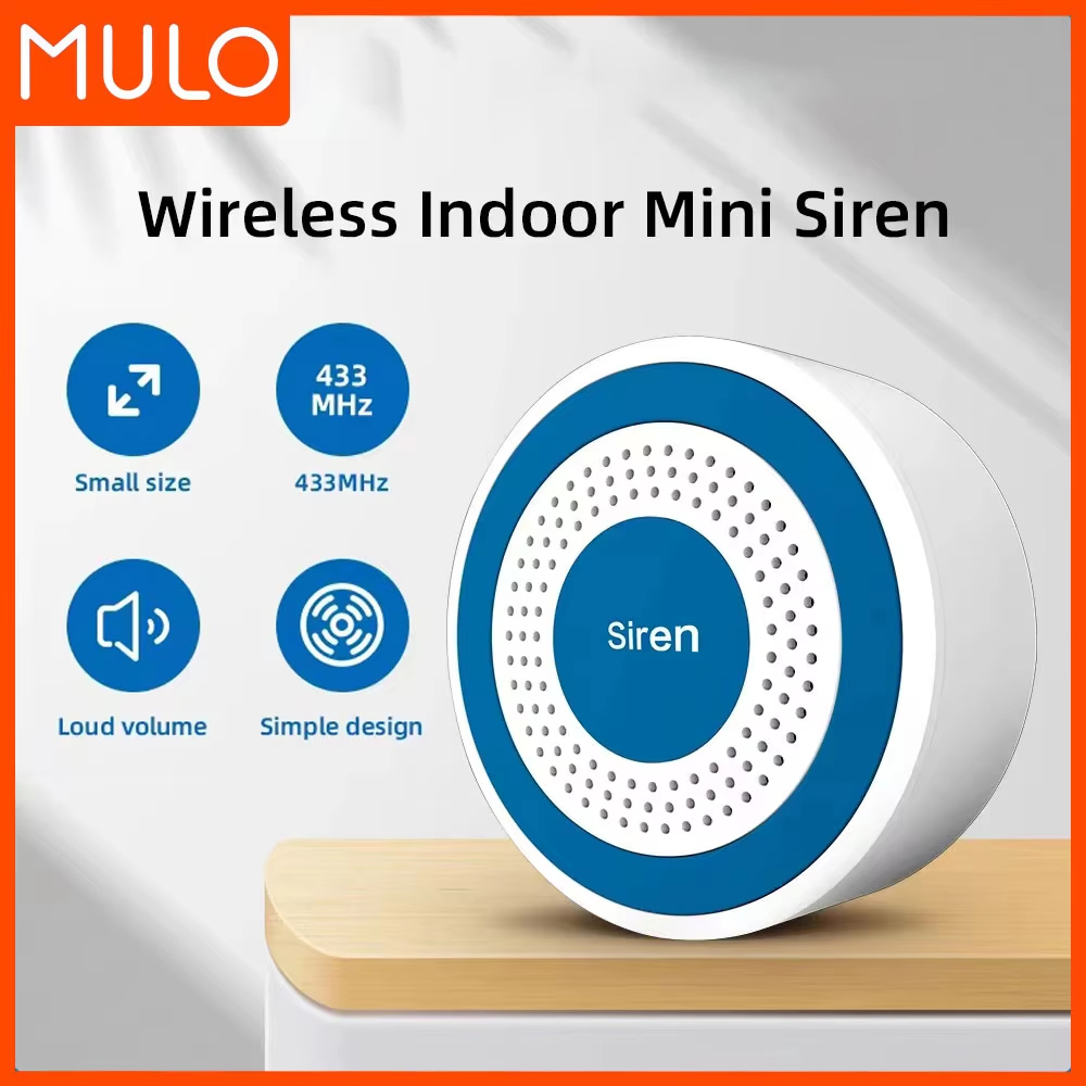Sim Gsm Alarm - MULO Mini Alarm ไซเรนไร้สาย 433MHz Sound