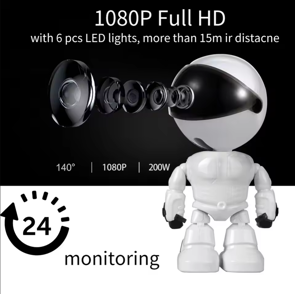 กล้องวงจรปิดอัจฉริยะ WiFi IP ค - Home Security Robot บทวิจารณ์และราคา