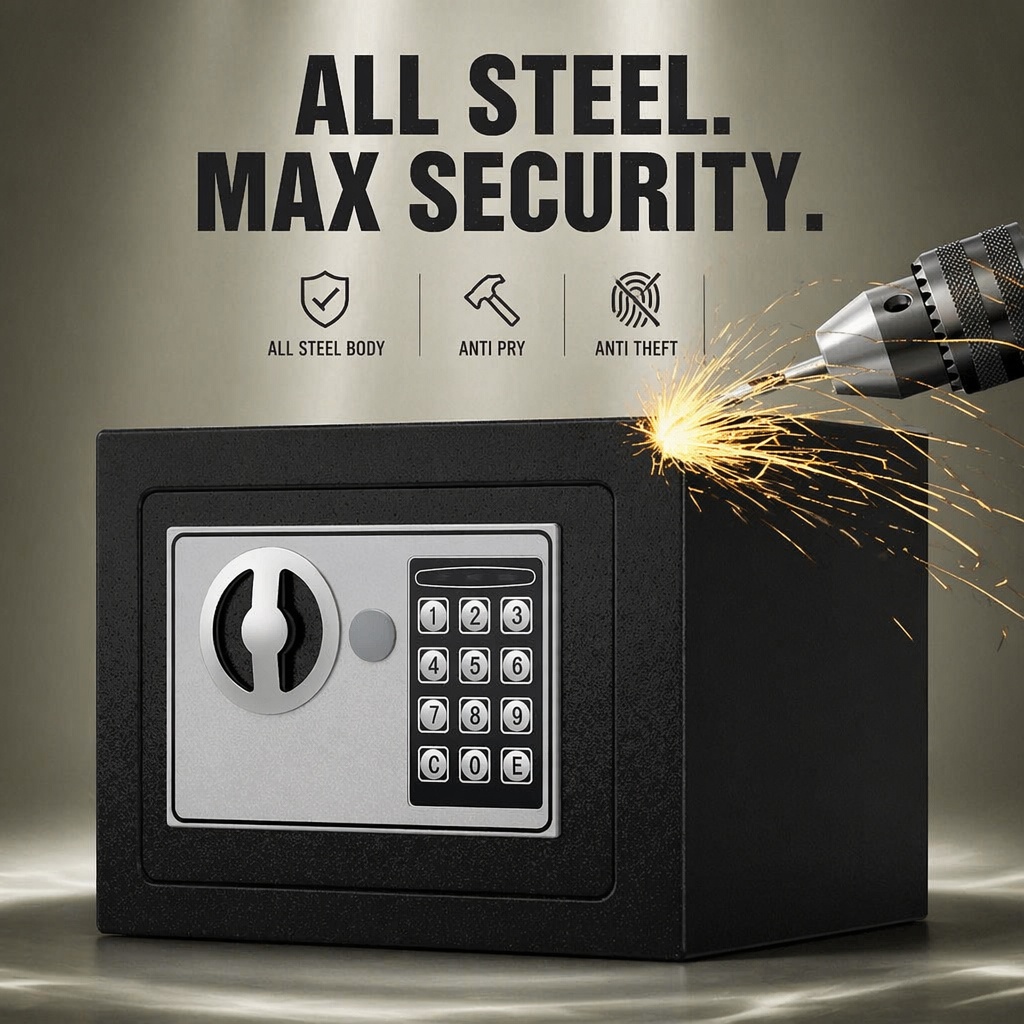 ตู้เซฟเหล็กดิจิตอลพร้อมแป้นกดอ - Home Security Box บทวิจารณ์และราคา